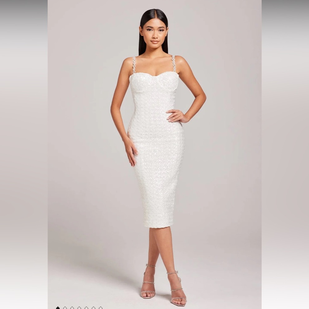 Nadine Merabi Nina White Dress